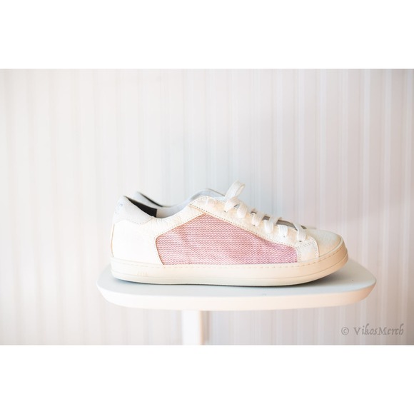 P448 Shoes - P448 Natural John Mix Media Sneakers 40 NEW